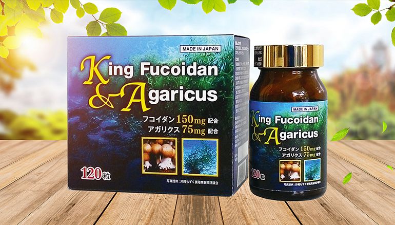 King Fucoidan & Agaricus cho người ung thư (120v)